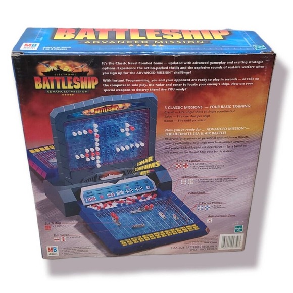 Vintage Electronic Battleship Advanced Mission Game Complete Works Hasbro 2000 - Picture 2 of 7